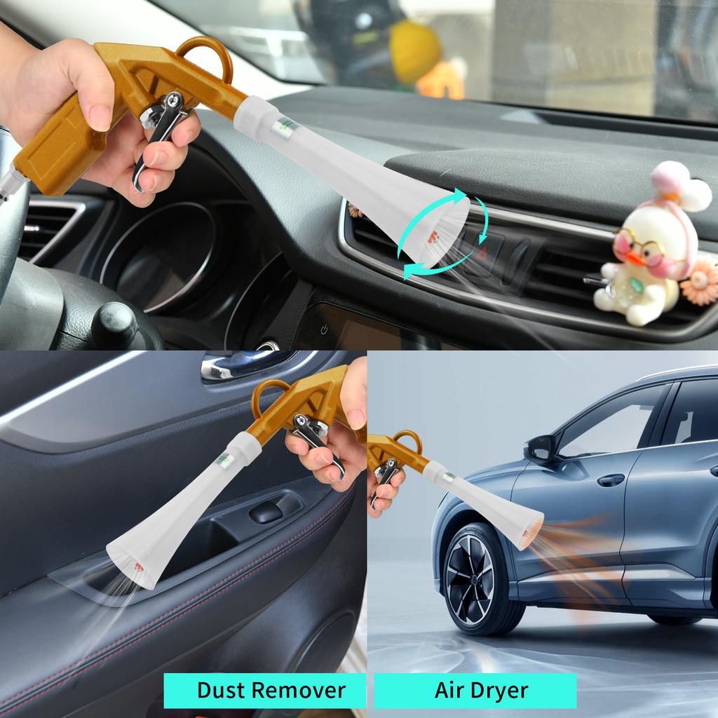Hot Sales High Pressure Air Blow Gun Car Detailing Kit Car Interior Cleaner Air Duster Blower Gun Set