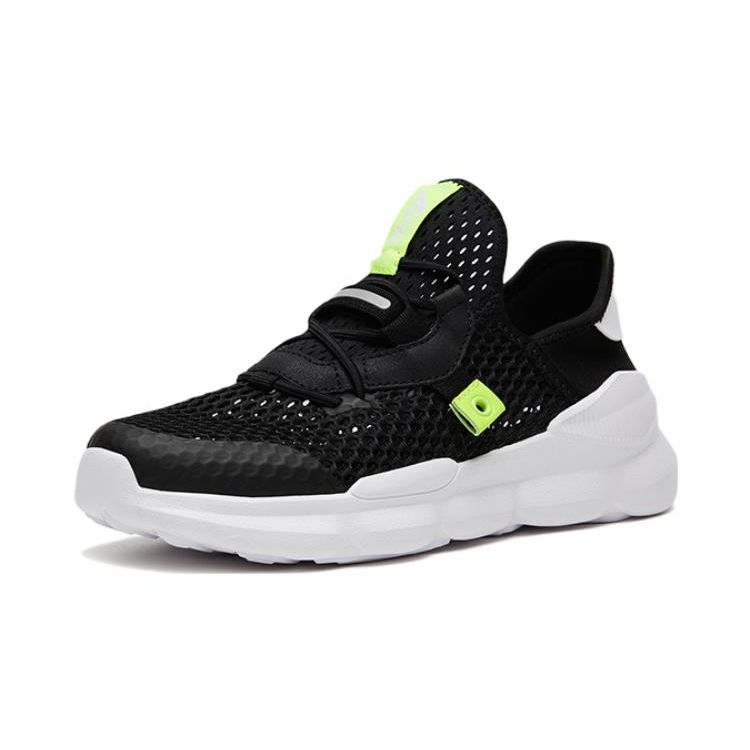 Anta Амортизирующие износостойкие детские повседневные туфли детские туфли черные белые A312328851-3