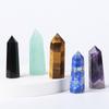 Hexagonal Crystal Column Ornament: Polished Semi-Precious Stone In Various Materials
