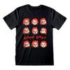 Childs Play T-Shirt Expressions Of Chucky (Large 44", Horror Movie, Halloween)