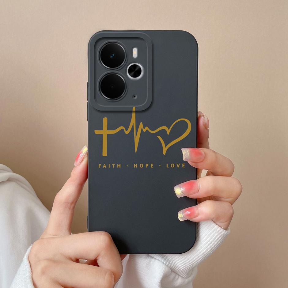 Модный цветочный чехол из мягкого силикона для Realme 14T 14 Pro Plus Lite 5G Защитный чехол для Realme14T Realme14Pro Plus Lite Fundas
