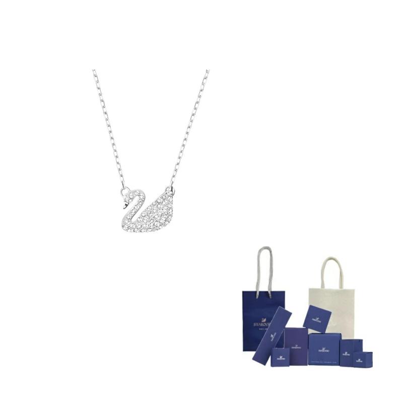 Swarovski Серебряные ожерелья с лебедем для женщин