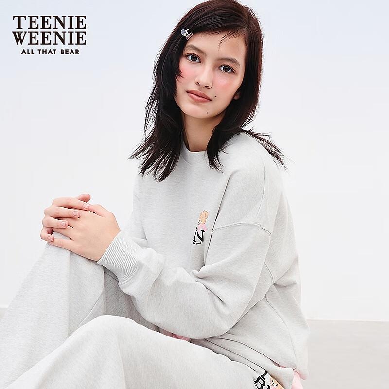 Teenie Weenie Женская толстовка Bearnova в студенческом стиле с круглым вырезом