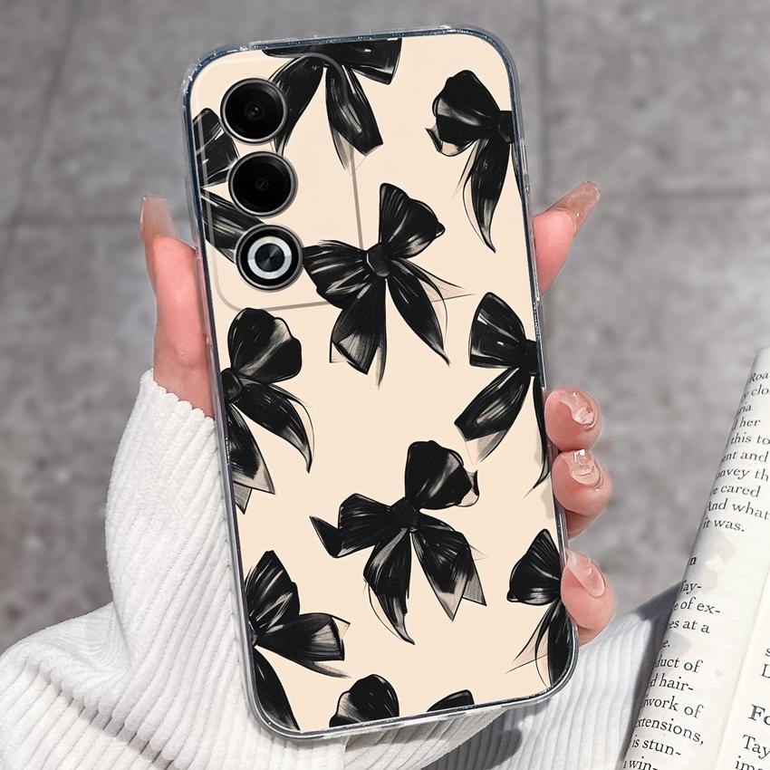 Роскошный противоударный чехол для телефона Oppo A3 A5 A1 Pro A3x AX5 AX5s A7 A8 Ace2 с милыми цветочными узорами, прозрачная защита из ТПУ, задняя крышка для корпуса Oppo