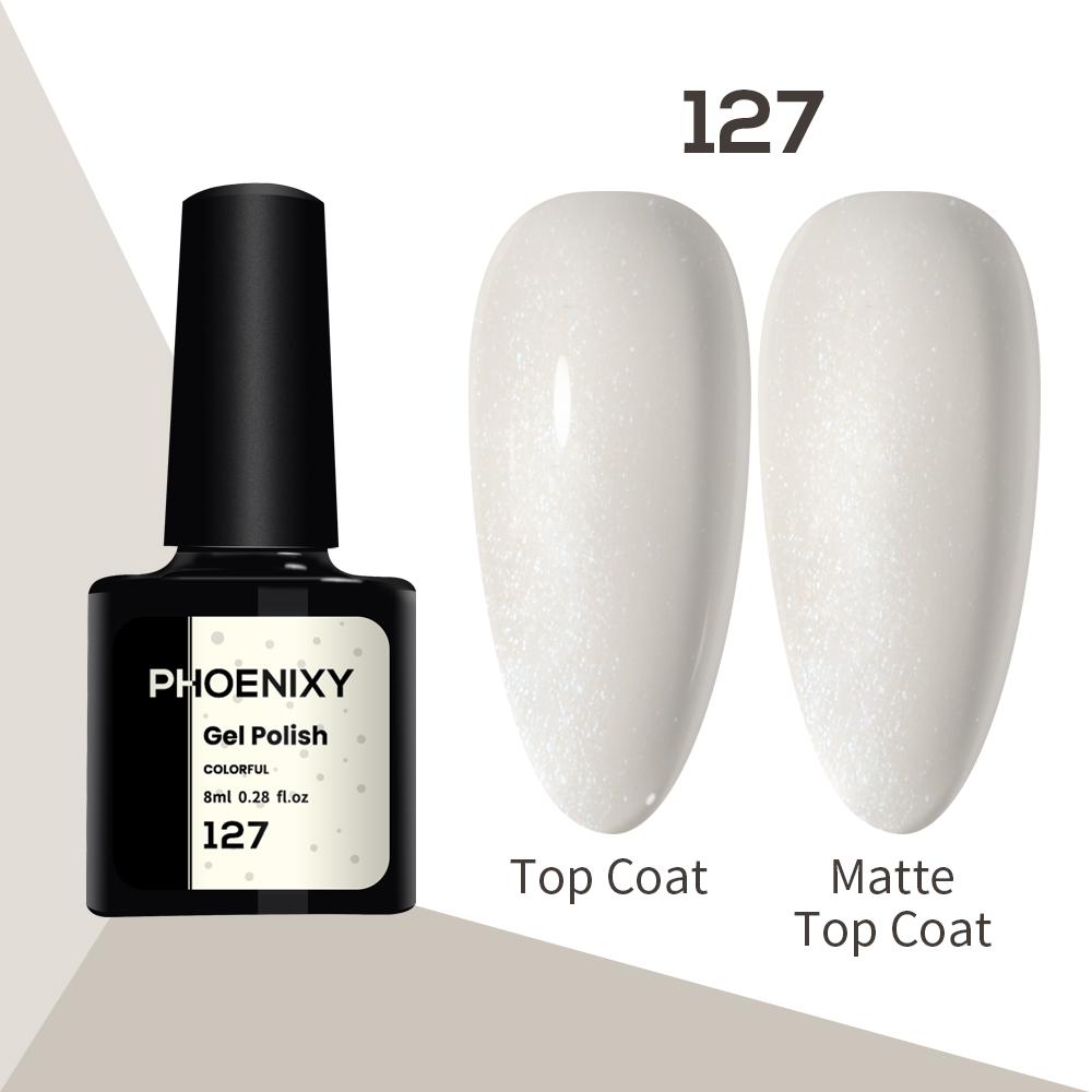 Лак для ногтей PHOENIXY, 8 мл, УФ-светодиодный гибридный лак для дизайна ногтей, гель-лайнер для маникюра, полупостоянная основа, верхнее покрытие, гель с блестками, блестящие цвета, гель