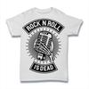 Rock N Roll Is Dead T-Shirt. 100% Cotton Premium Tee NEW