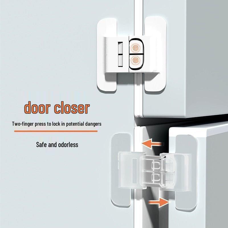 Baby Proof Refrigerator & Drawer Automatic Lock - No Drill Installation & Ensures Tight Closure
