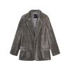 JNBY 23 Winter Faux Fur Loose Lapel Blazer