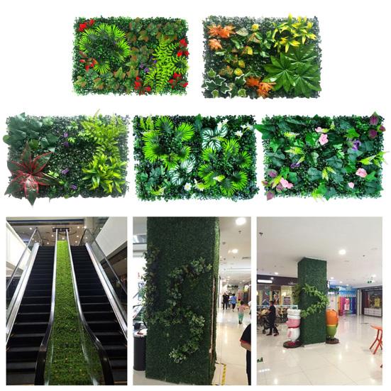 40x60CM Artificial Plants Wall Panel Realistic Fake Greenery Grass Wall