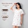 Хлопковая ночная рубашка с коротким рукавом и одежда для дома для девочек MianZhi