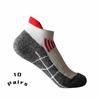 10 Pairs Unisex Men Women's Functional Sports Socks Towel Sole Non-slip Color Blocking Breathable Running Socks Lot