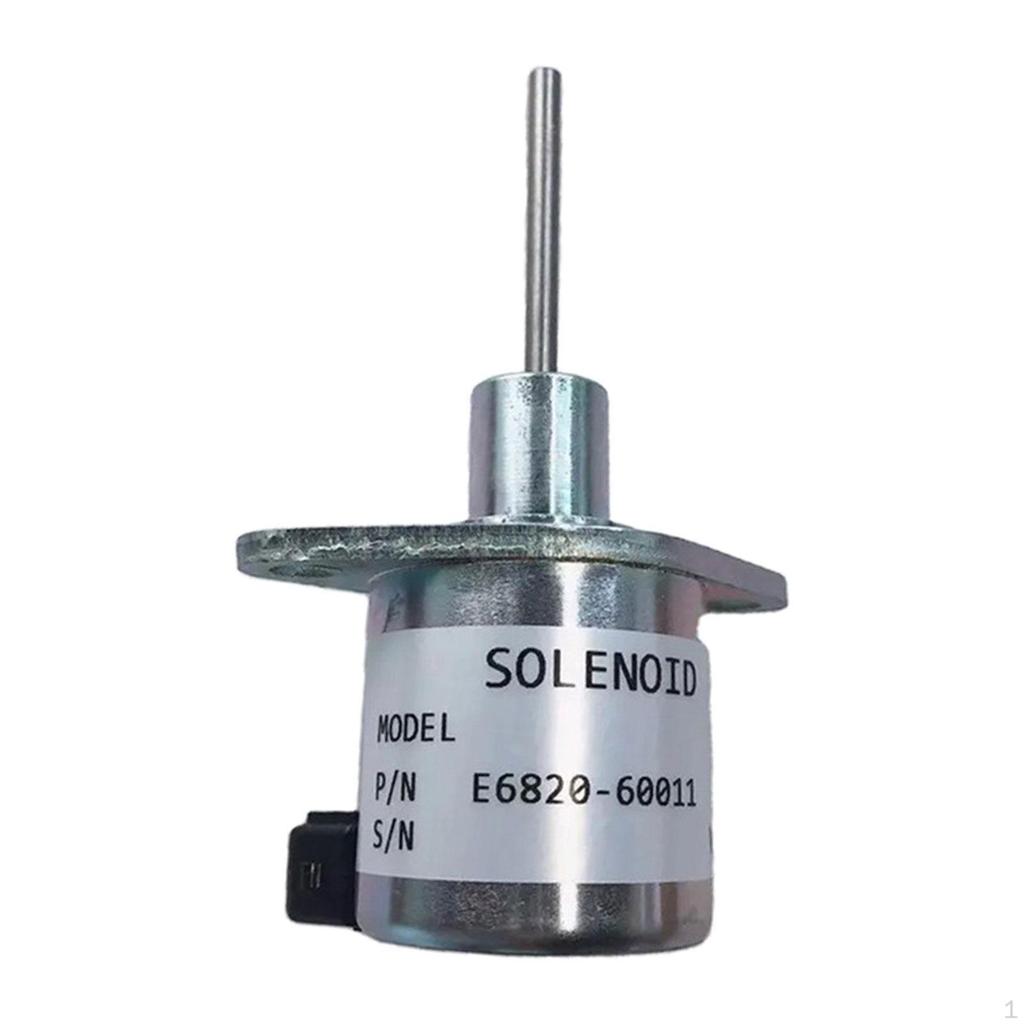 Engine Stop Solenoid E6820-60011 Shut Off for Mechron Ck DK RX Tractor Quality Premium