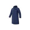 Solid Color Mid-Length Over-The-Knee Thick Warm Down Jacket Unisex Outerwear Deep-Navy AYMT123-2