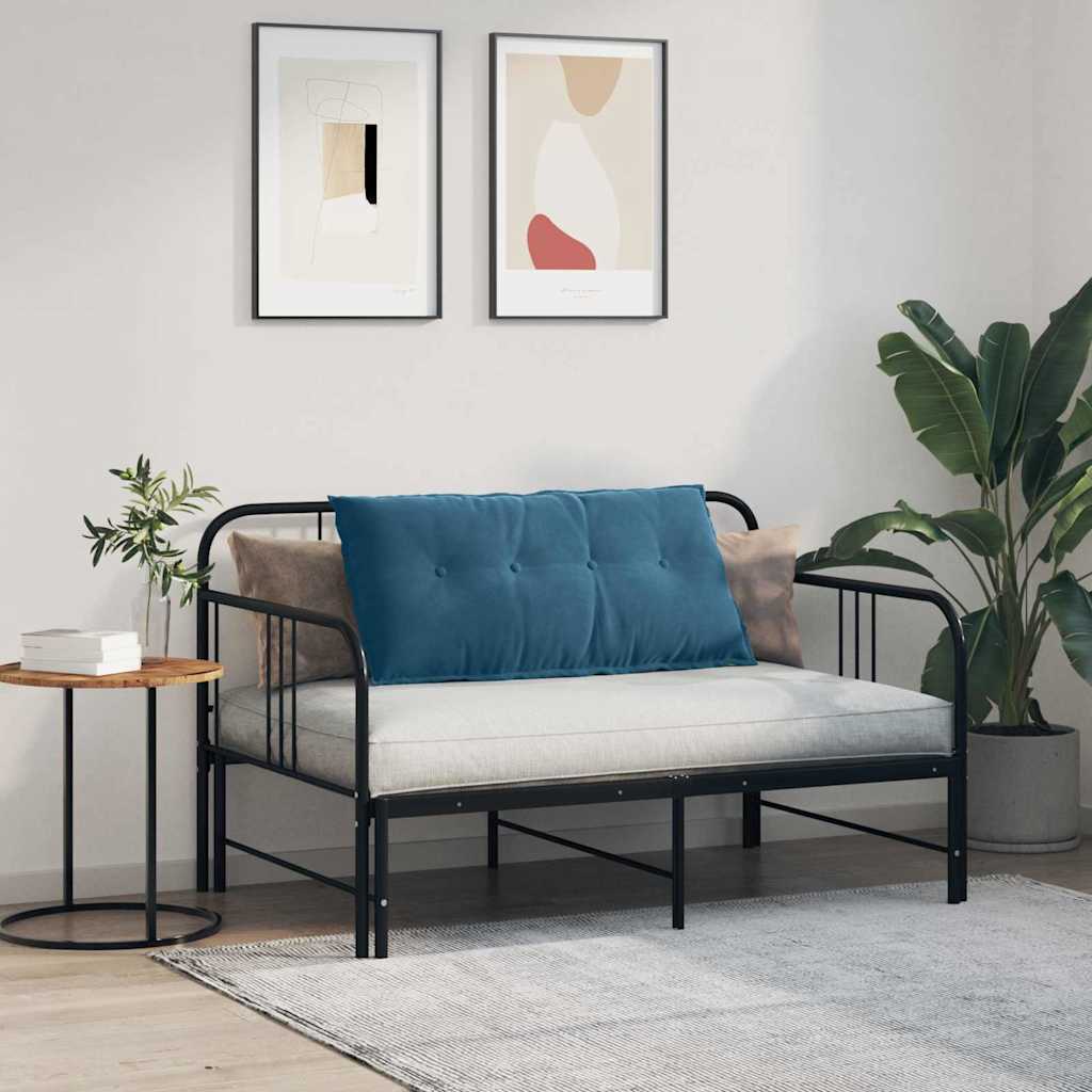 Back Cushion Blue 100 x 50 cm Cord Fabric