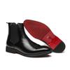 Chelsea Boots for Men Red Sole Pu Ankle Business Round Toe Slip-On Mens Boots Size 38-46 Men Shoes