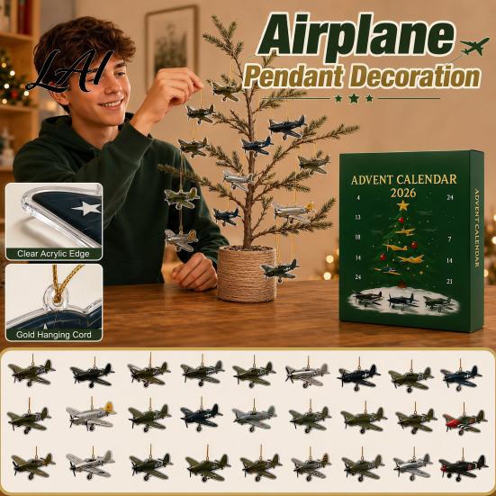 Creative Halloween Gifts Christmas Advent Calendar 2026 24 Days Countdown with Acrylic Decorative Accessories for Backpacks Hanging Ornaments,