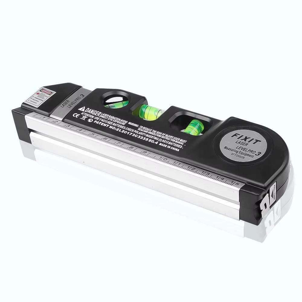 4 in 1 Infrared Laser Level Cross Line Laser Tape with 2.5m Measure Tape Multifunction Laser Level Tools