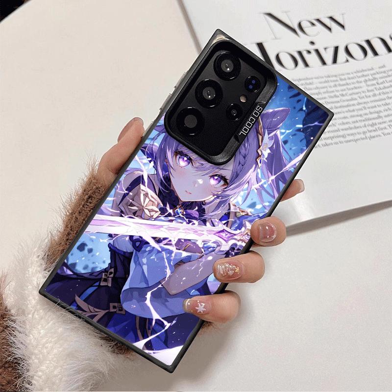 Мягкий чехол для телефона Genshin Impact Кэцин для Samsung Galaxy S24 S25 FE S26 Edge S23 Ultra S22 Plus S21 + Ударопрочная задняя крышка
