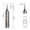 1Pcs High Quality 900M Soldering Iron Tip 4mm Lead-free Oxygen-free Copper Tips for 936 937 Soldering Stations Solder Iron Tip