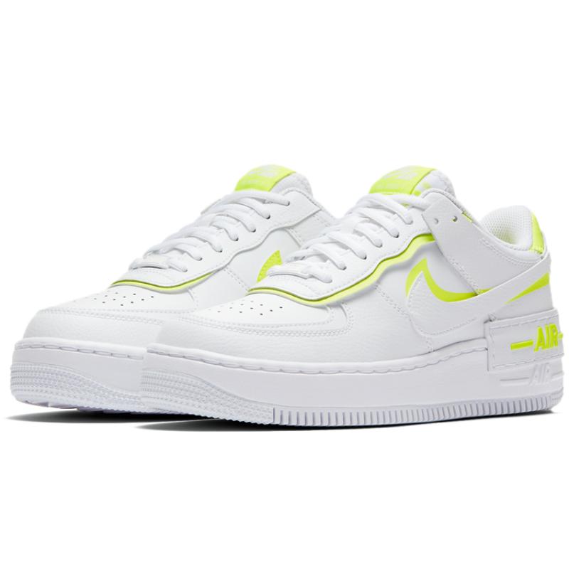 Nike Женские кроссовки Air Force 1 Low Shadow Белый Лимонный CI0919-104
