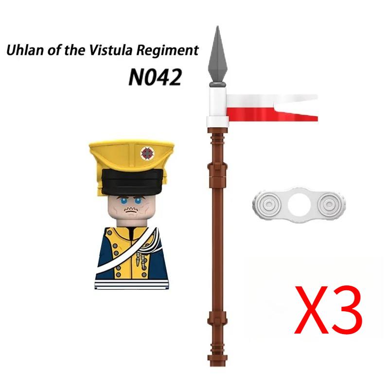 MOC Средневековый Военный Наполеоновские Войны Строительные Блоки Британская Французская Армия Пехота Кавалерия Фигурка Солдата Кирпичный Конструктор