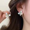 Silver Needle Small Fresh Gradient Blue Butterfly Earrings for Women All-match Temperament High-end Flower Earrings Ear Jewelry