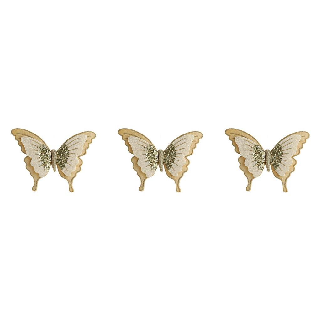 Double-Layer Design Christmas Tree Decorations Velvet Bow Clips