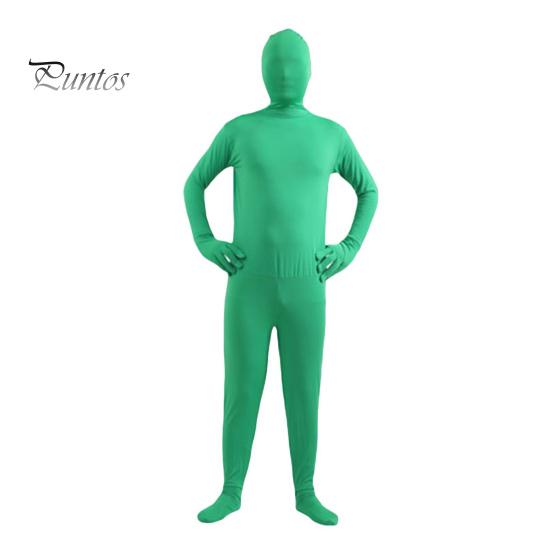 Комбинезон унисекс на Хэллоуин, облегающий, дышащий, с длинными рукавами, с капюшоном, эластичный, однотонный, невидимый комбинезон на молнии сзади, реквизит для вечеринки