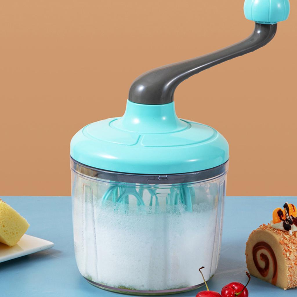 1100ML Cream Butter Beater Manual Household Tool Semi Automatic Egg White Cream Cake Egg Hand Mixer Anti-slip Egg Beater
