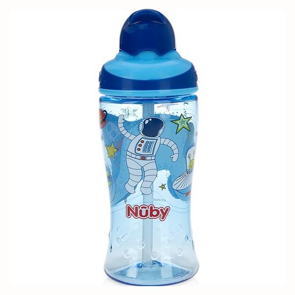 Nuby Tritan TT Kids Straw Cup 360ml 1288, Space Hitchhiker, 1 Piece