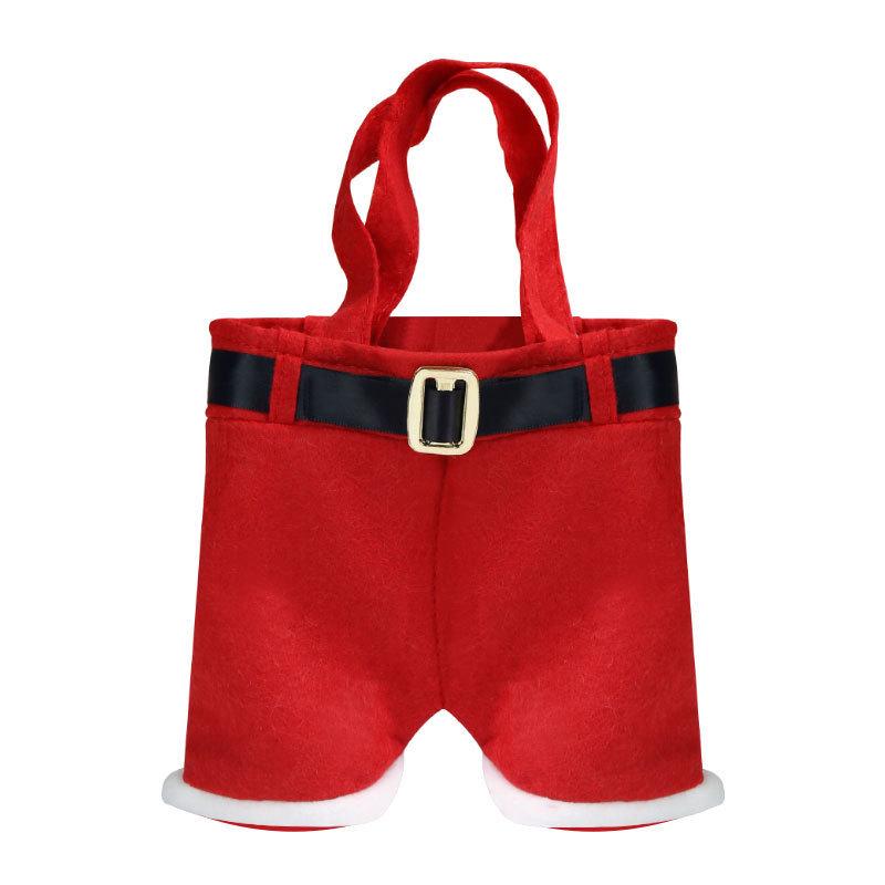 Christmas Pants Gift Bag: Candy, Tote, and Wine Bottle Cover