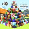 Magnetic Cube Building Blocks: Creative World for Kids - Gift Set with Storage Bucket