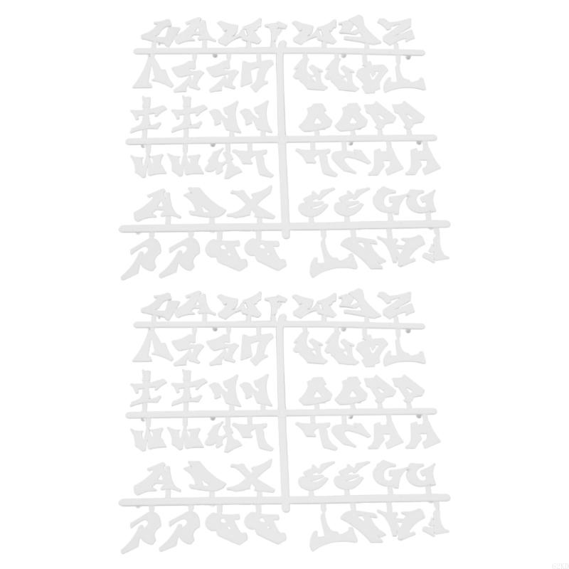 62KD 2 Sheet Halloween Letters for DIY Changeable Plastic Letterboard Decorations