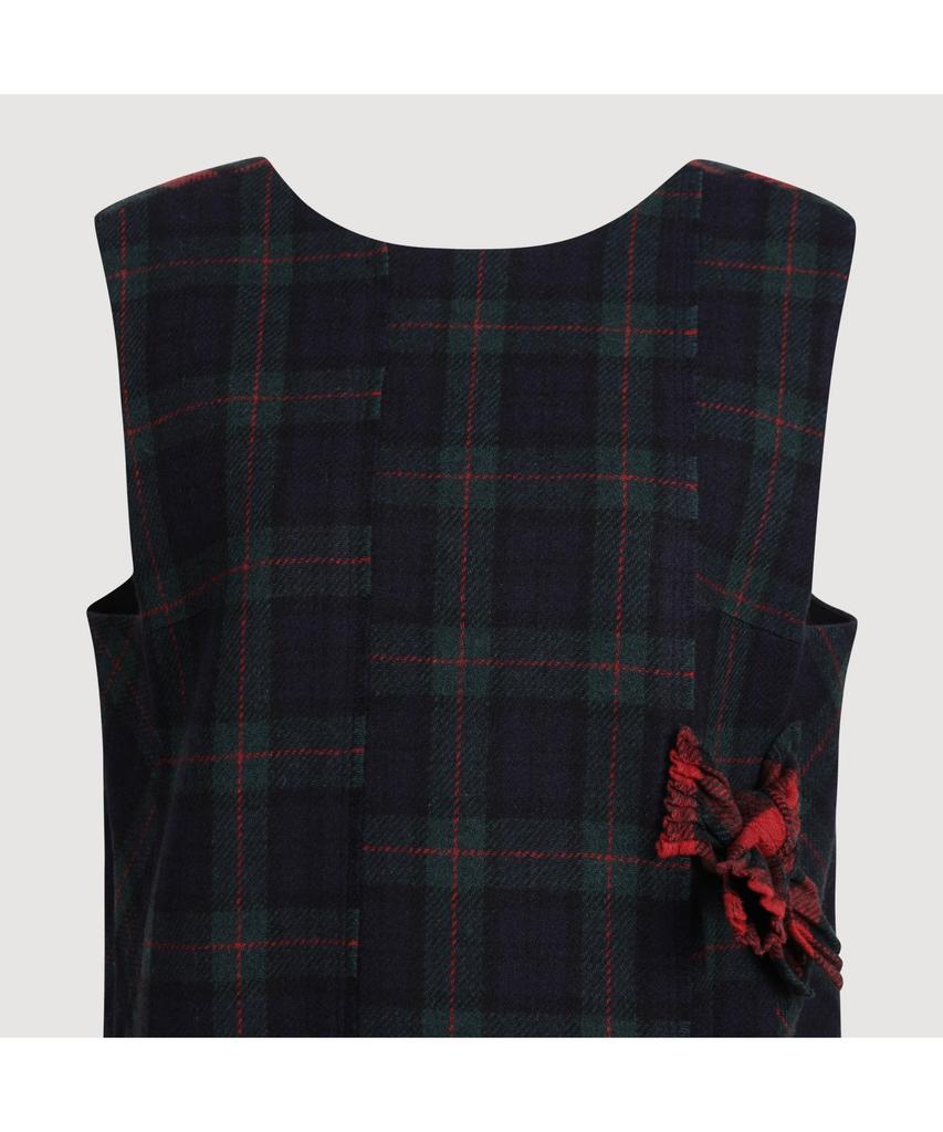 LUCKY CHOUETTE [Holiday Edition] Check Mix Midi Dress (Multi Color) Lfdas25040Xxx