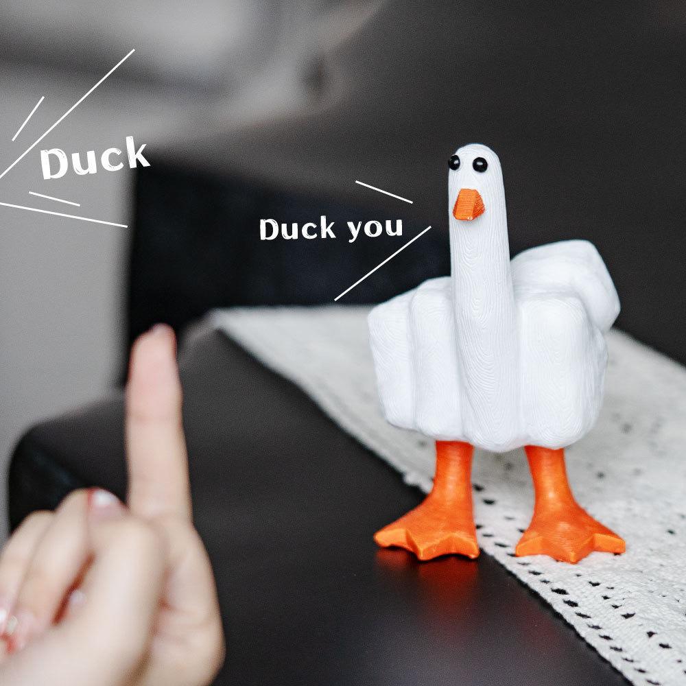 Creative Duck for You Creative Resin Desktop Decorations Funny Ornaments for Friends Sand Sculpture Gifts