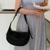 IELGY Spring/Summer Shoulder Fashion Simple Woman's Messenger Dumpling Bag Soft Leather Large Capacity New Moon Bag