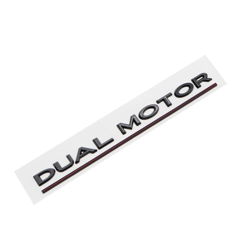 Car SpaceX Dual Motor Sticker Fender Side Decal For Tesla Model Y S 3 X Letters Space Logo Rear Emblem Badge Trunk Accessories