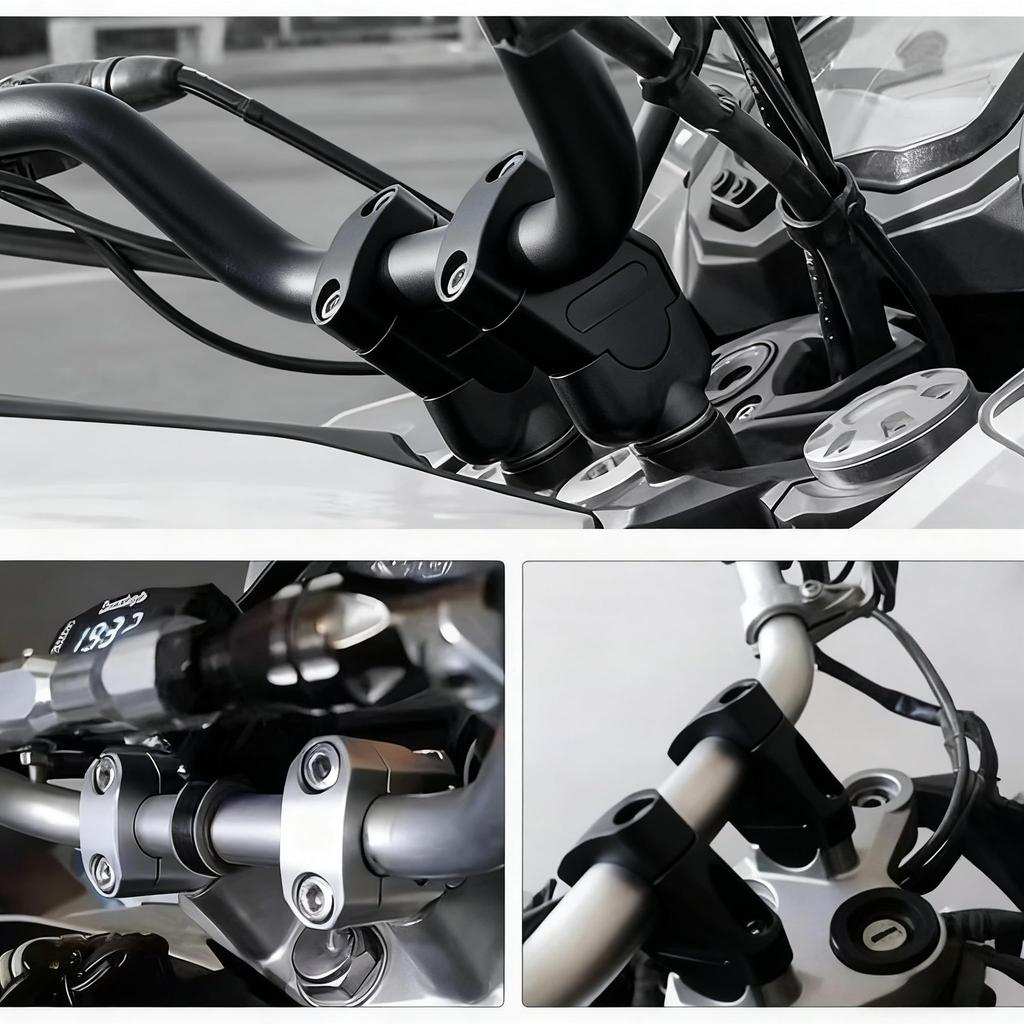 Motorcycle Handlebar Riser 22mm Raise Handlebar Position Motorcycle Post Bar