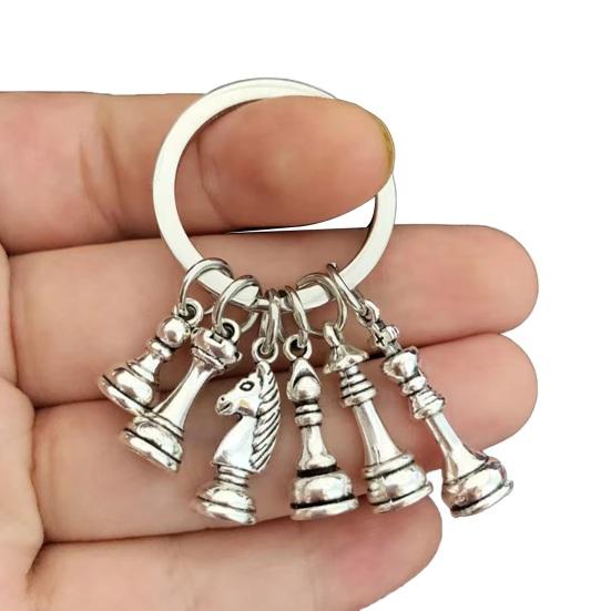 Chess Keychain Bag Charms Easy To Hang Lightweight Portable Multipurpose Handbag Wallet