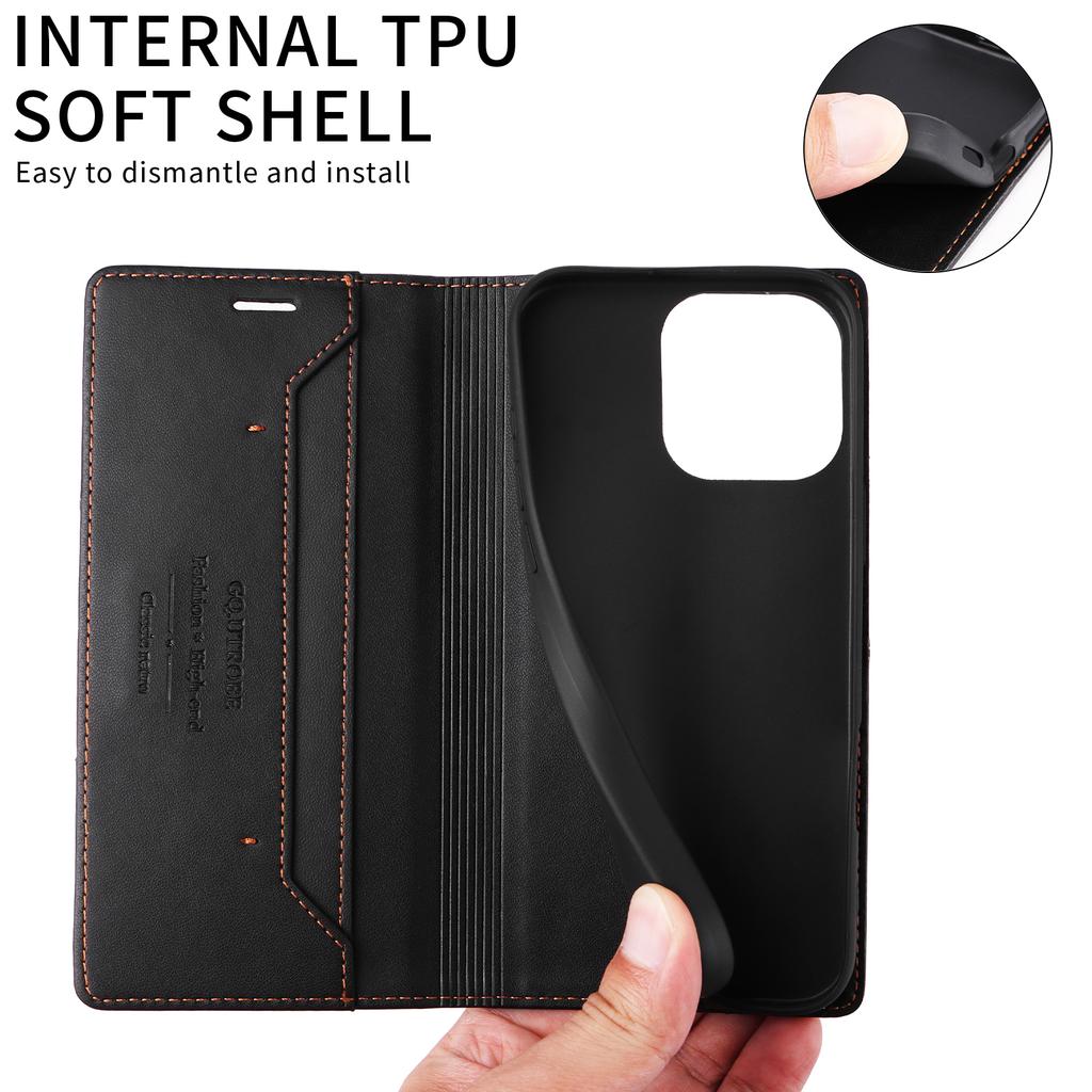 Роскошный кожаный чехол для Xiaomi Flip Folio RFID Blocking Wallet Kickstand Защитный чехол-кобура для Redmi Note14 Redmi12C Xiaomi 14T 11T 12T Poco X7