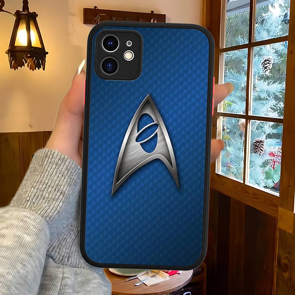 Star T-Trek Movie Logo Silicone Matte Phone Case For Iphone 13 14 15 16 Pro Max 11 12 X Xs Max Soft Cover