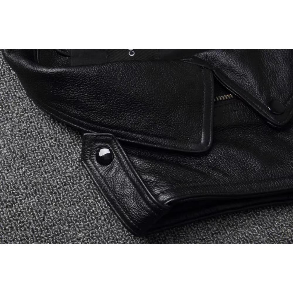 Китайский размер, натуральный жилет из коровьей кожи, поясной жилет для мотоциклистов, мужской байкерский жилет, приталенный крой, куртки из коровьей кожи без рукавов, весна-осень