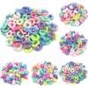 10/30Pcs Candy Color Loose Beads Round Drop Letter Beads for DIY Jewelry Making Necklace Bracelet Pendant