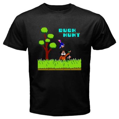 Футболка унисекс в стиле ретро с видеоигрой DUCK HUNT