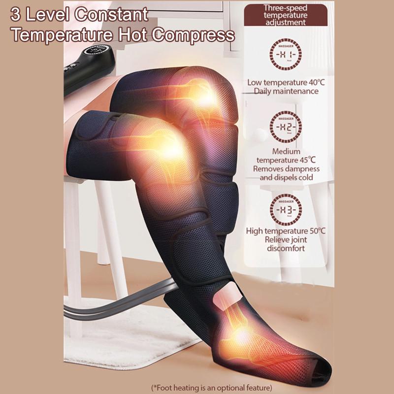 360° Surround Coverage Leg Massager Air Pressure Calf Massager Hot Compress Knee Thigh Massage Leg Beauty Instrument
