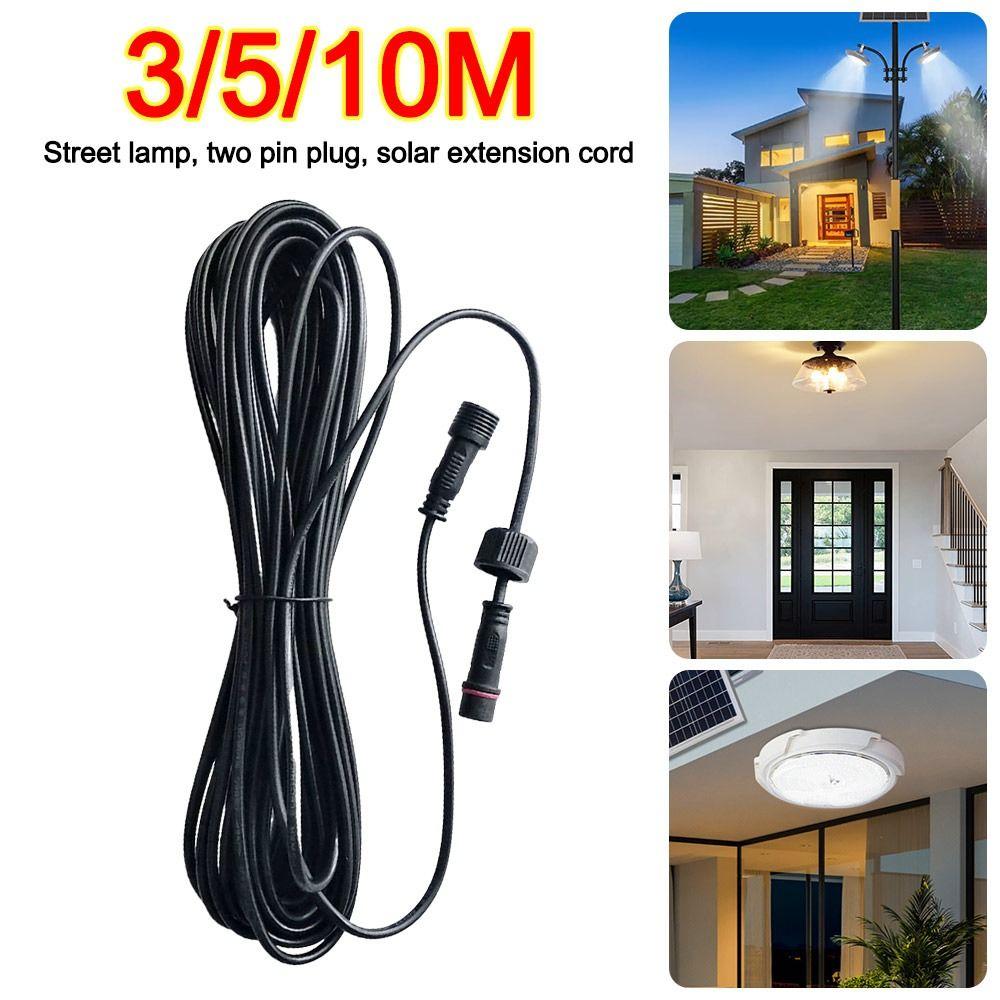 3M/5M/10M Power Connection Wire  for Solar Pendant Light Shed Light Indoor Outdoor