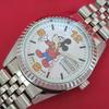 Used 143: Citizen Beautiful Condition Automatic Mickey Mouse Watch Day-Date Free Shipping