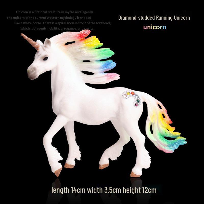 European Pegasus & Unicorn Figurine - Mythical Magic Creature Model