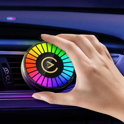 Новейший беспроводной адаптер 2-в-1 CarPlay Android Auto, RGB 16 светодиодов, музыкальные ритм-огни, освежитель воздуха, лампа для создания атмосферы в автомобиле с креплением на воздуховод