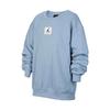 Jordan Essentials Solid Color Crew Neck Casual Long Sleeve Sweatshirt Kids Sweatshirt Blue Gray HF2529-436